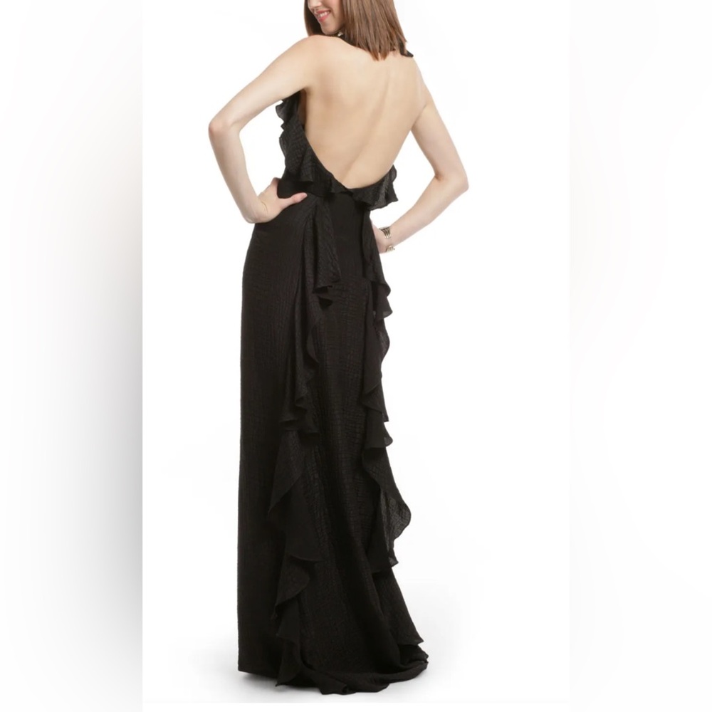 Milly Black Chelsea Halter Gala Dress size 14